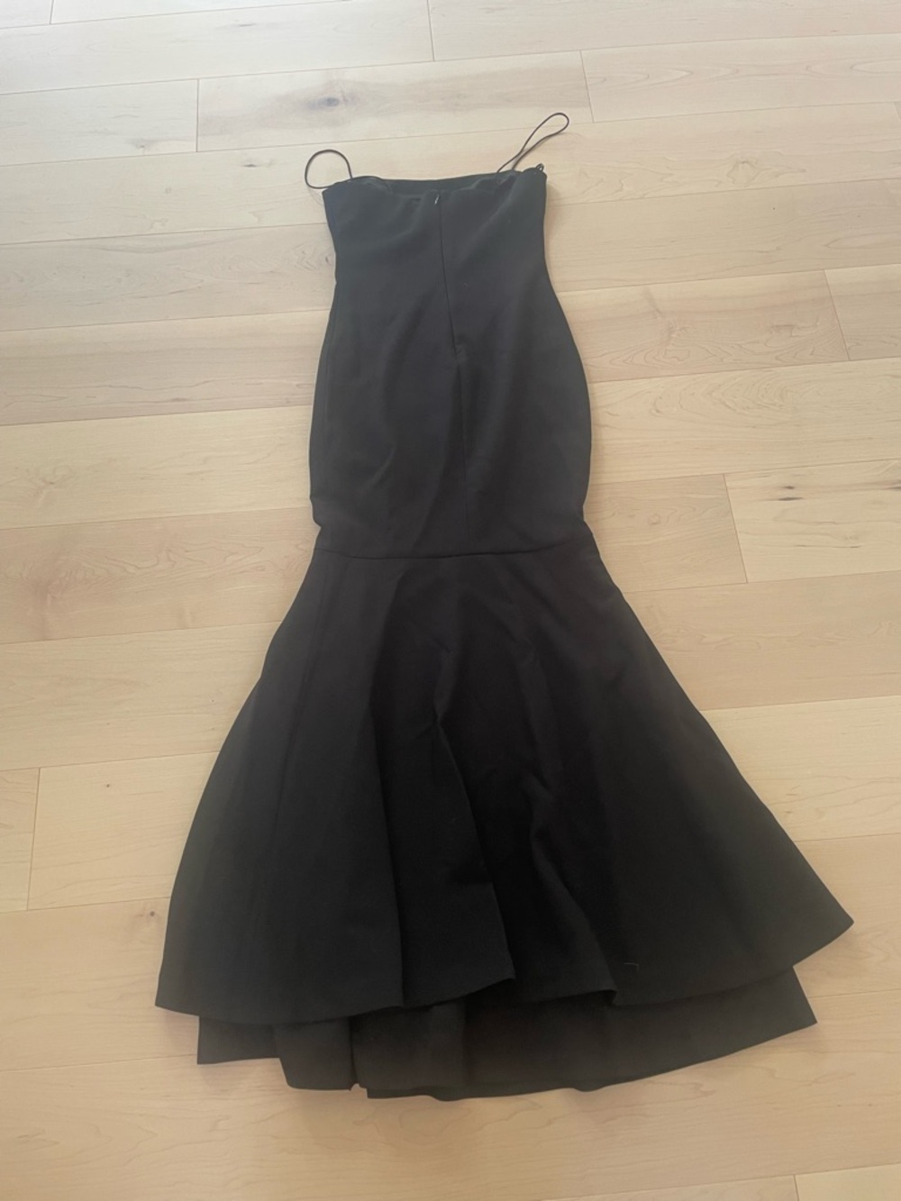 Likely Black Spaghetti-Strap Mermaid Gown